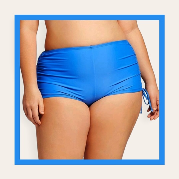 VM Latona Swim Pants with Ruched Sides and Sweet Synch Ties - Picture 4 of 4